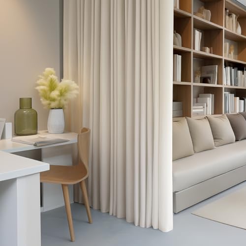 100% Blackout Beige Curtains 100x84 Inches, 1 Panel - view 3