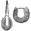 Stuffable Travel Neck Pillow Velvet Stuffable Pillow for Traveling Neck Pillows for Extra Luggage with Adjustable Necks Size Portable Travel Essentials Multifunctional Sleeping Rest Cushion