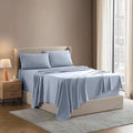 Queen Sheet Set - Bed Sheets - Ice Blue - 4-Piece Deep Pocket