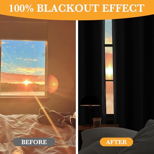 100% Blackout Curtains 63 inches Length for Nursery Kids Room - view 3
