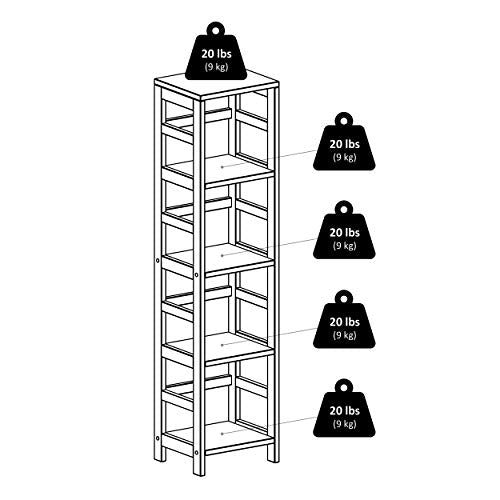 Leo Beech Wood 4-Tier Shelf, Espresso92514 - view 5