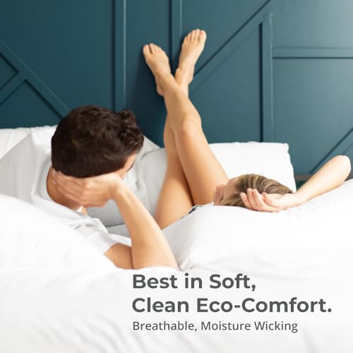 Classic 2-Piece Twill Pillowcase Set | Beach Linen | King Size | Bamboo Viscose Material | Allergy Resistant, Thermal-Regulating & Extra Soft - view 5