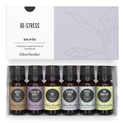 De-Stress Essential Oil 6 Set – 100% Pure 10 ml/ 6 Pack