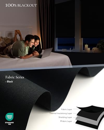 Kerwxerd Motorized Blinds with Remote, Automatic Blinds for Indoor Windows - view 5