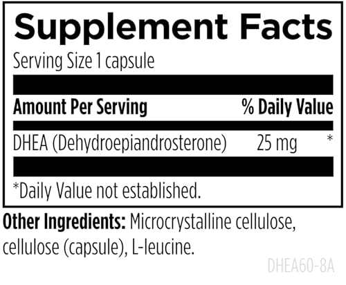 DHEA, DHEA Supplement for Men + Women, 60 Capsules - view 4