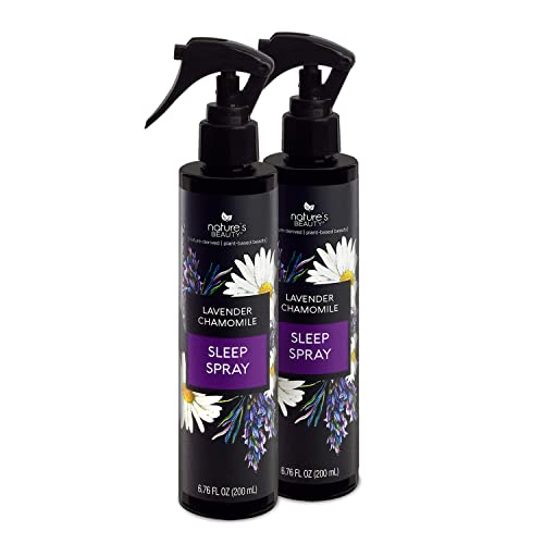 Lavender Chamomile Sleep Spray Multi-Pack - Sleep Well + Relax with Premium Grade Room + Pillow Spray, Made w/Coconut, Jojoba + Moringa Seed Oils, 6.76 fl oz (2 Pack)