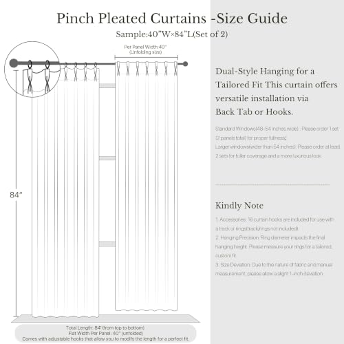 Vintage Olive Dark Green Pinch Pleated Linen Curtains 90 inch Long - view 3