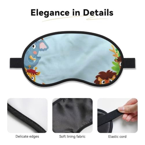 Sleep Mask Blackout, Soft Satin Fabric & Adjustable Strap - view 4
