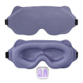 6D Sleep Mask, Light Block 0 Pressure with Earplug & Pouch, Purple