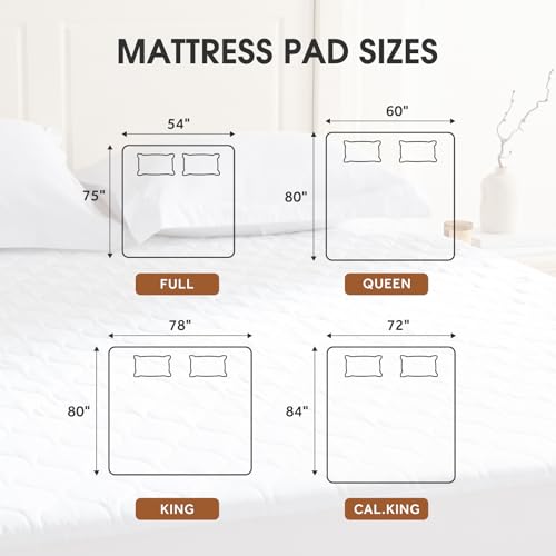 Heated Mattress Pad Queen - Bed Warmer with Memory & Preheat Functions, 2-10 Hour Auto Off & 9 Heat Settings, Double Controller, Fast Heating, Deep Pocket, Electric Mattress Pad Queen 60"x80" - view 2