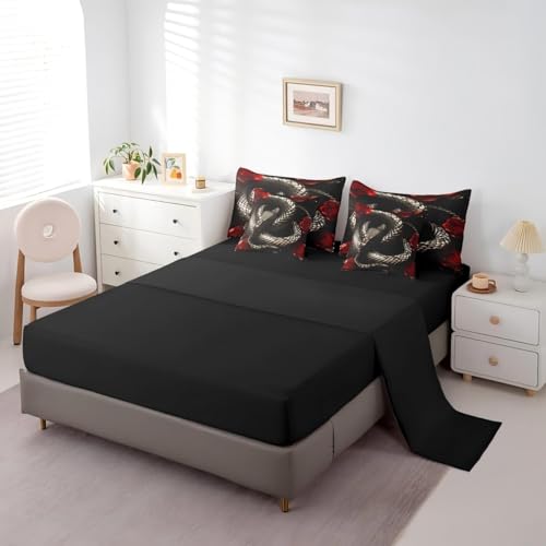 Black Snake Little 7 Piece Comforter Set Full Bed in A Bag - view 4