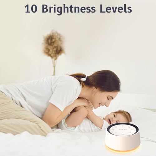 Brown Noise Sound Machine with 30 Soothing Sounds 12 Colors Night Light White Noise Machine for Adults Baby Kids Sleep Machines Memory Function 36 Volume Levels 5 Timers for Home Office Travel - view 4