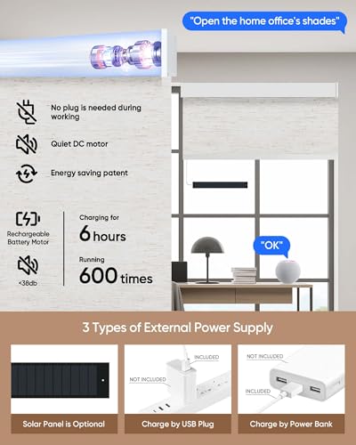 Motorized Blinds with Remote, APP, Voice Control - 100% Blackout - view 6