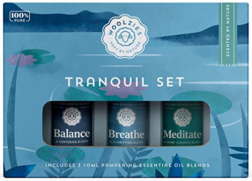 Tranquil Essential Oil Set | Incl. Meditate, Balance, Breathe Blend | Promotes Grounding, Relaxing, Tranquility | Diffuse/Skin