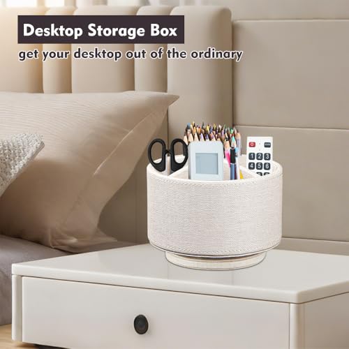 360°Rotatable TV Remote Control Holder with 4 Compartments Desk Accessories - view 7