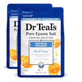 Epsom Salt Soaking Solution, Soften & Nourish with Milk and Honey, 48 Oz (Packaging May Vary) (Pack of 2)