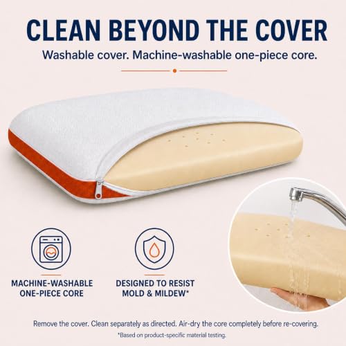 Loaf Shape Silicone Foam Pillow, Standard - view 3