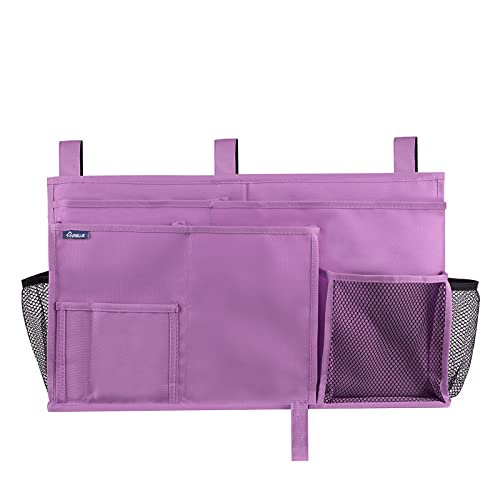 Caddy Hanging Organizer Bedside Storage Bag for Bunk and Hospital Beds, Purple, L - view 3