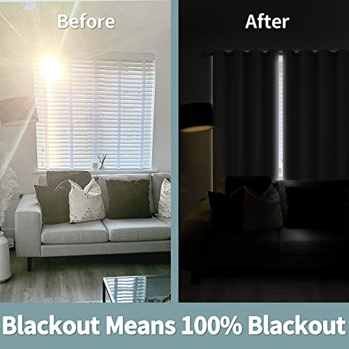 40 Inch Long Short Blackout Curtains for Small Windows - view 3
