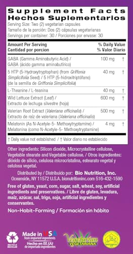 Sleep Wellness with Wild Lettuce Extract, 60 Vegetarian Capsules - view 7