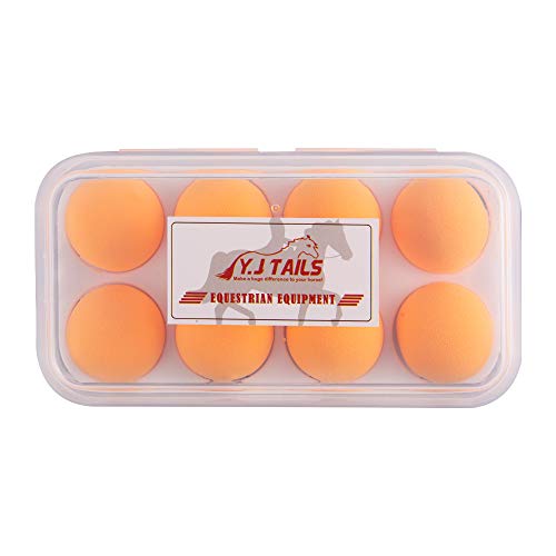 Horse Ear Plugs, Equine earplugs, Foam Ball, Block Noise, Soft and Comfortable, Reusable (Orange - 8pcs) - view 4