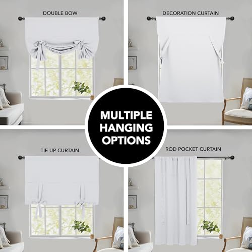 Blackout Valances for Winodws 63 Inch Long for Living Room Bedroom - view 3