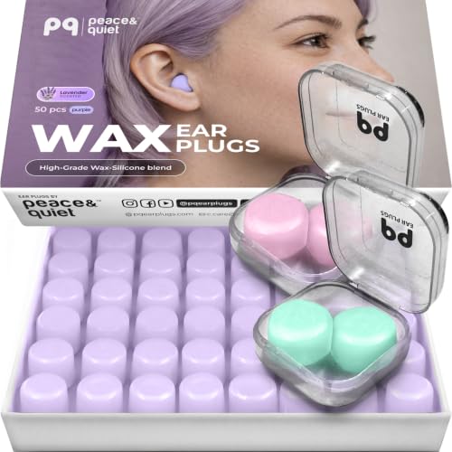 PQ Wax Ear Plugs, Silicone Earplugs for Sleep, Classic, 50 Ct - view 8