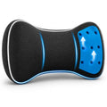 Infused-Gel Car Neck Pillow with Airflow Memory Foam, Headrest Support Cushion for Driving, Universal - Fits Any Vehicle, Including SUVs and Trucks, Washable Cover, Black…