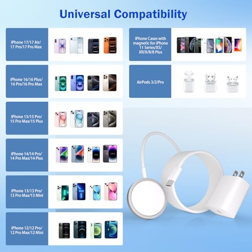Apple MFi Certified iPhone Charger Apple Magsafe Charger, Wireless Charger - view 6