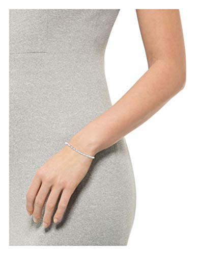 Sterling Silver Diamond-Cut Rope Chain Link Bracelet, 8", (previously Amazon Collection) - view 3