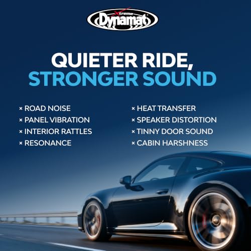 Xtreme Sound Deadening Car Insulation Bulk Pack 10455 – Noise Dampening for Floor, Doors, Panels, Hood or Trunk – Easy Self Adhesive Install – Made in USA – 9 Sheets 18”x32”, 36 sq ft total - view 2