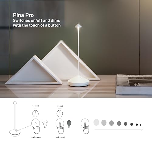 Pina Pro, Rechargeable Cordless Lamp, Dark Gray - view 5