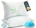 Hotel Cooling Hybrid Bed Pillows for Sleeping Queen Size Set of 2