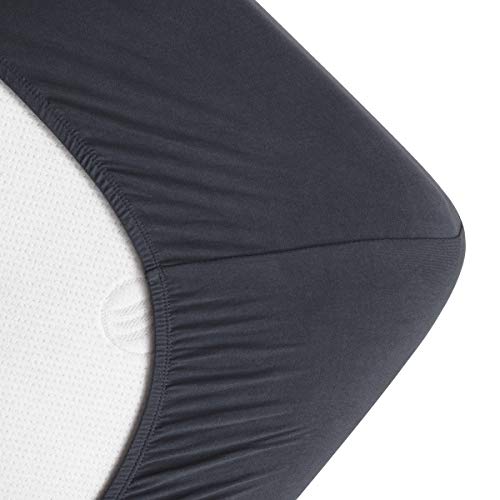 Fitted Sheet- Queen Fitted Sheet Only（No Flat Sheet or Pillow Shams）,4 Way Stretch Micro-Knit,Snug Fit,Wrinkle Free,for Standard Mattress and Air Bed Mattress from 8” Up to 14”,Gray - view 3