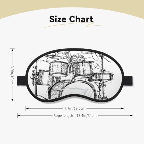 Sleep Mask Blackout, Soft Satin Fabric & Adjustable Strap - view 3