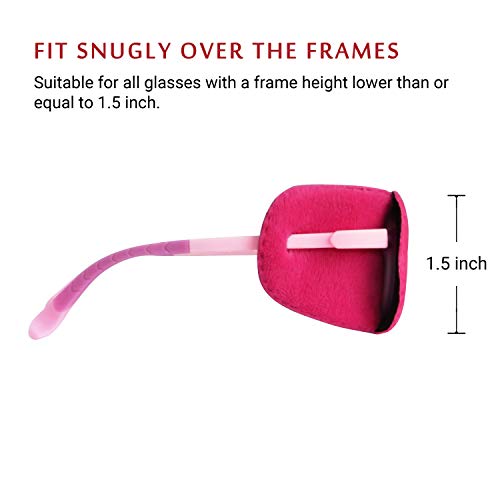 2Pcs Eye Patches for Kids | Girls Eye Patch for Glasses | Medical Eye Patches for Children with Lazy Eye | Amblyopia Eye Patch for Toddlers to Cover Either Eye (Pink Flower & Blue Icecream) - view 5