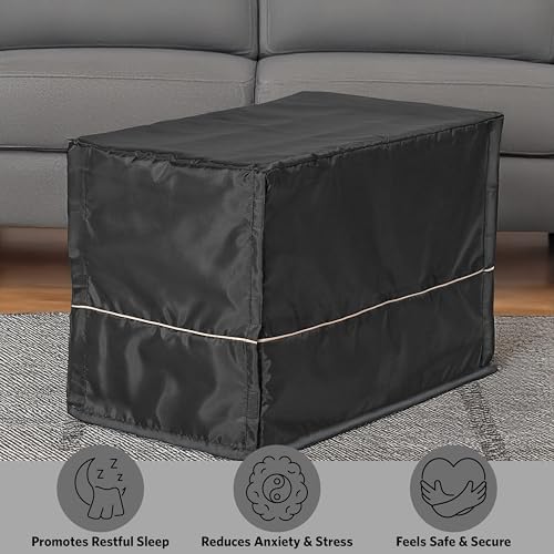 XS Double Door iCrate Starter Kit, 22-inch Dog Crate Bundle for Extra-Small Dogs, Includes Cage, Pet Bed, 2 Bowls and Privacy Cover - view 5
