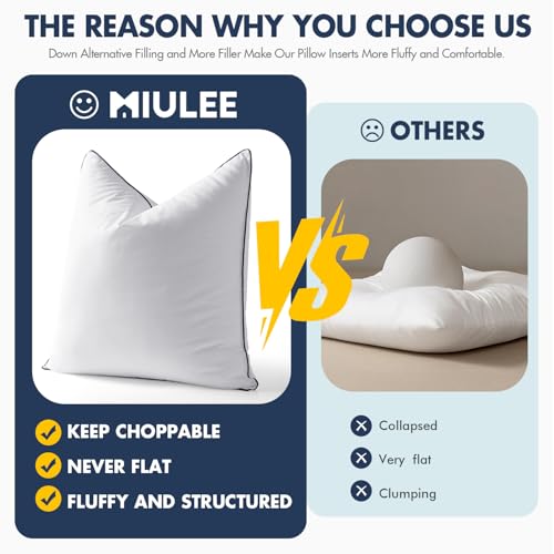 12x20 Pillow Inserts, Fluffy Down Alternative Filling Pack of 2 - view 6