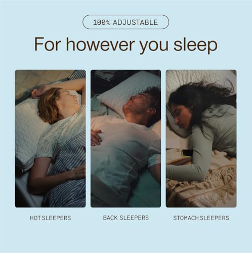 Eden Bed Pillow Queen Size for Sleeping on Back, Stomach and Side Sleeper- Medium Soft Memory Foam Cooling Gel - CertiPUR-US/GREENGUARD Gold - view 4