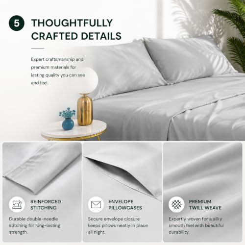 Queen Cooling Sheet Set, 100% Rayon Derived from Bamboo - view 6