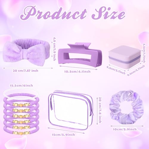 36 Pcs Teen Girl Party Favors, Spa Sleepover Supplies, Classic, Purple - view 2
