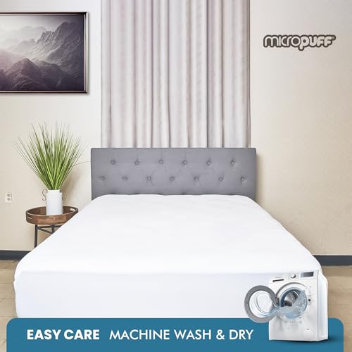 Fitted Mattress Pad - Queen Size (60" x80") Mattress Pad - Soft and Comfortable Fitted Mattress Protector - Mattress Cover Stretches 15 to 18 Inches Deep - Easy to Wash - view 6