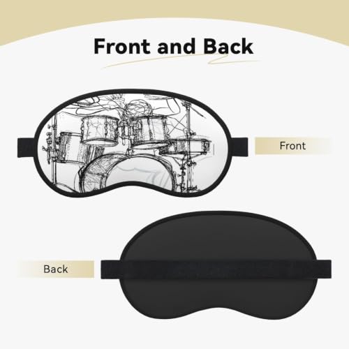 Sleep Mask Blackout, Soft Satin Fabric & Adjustable Strap - view 2