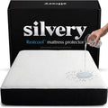 Restcool Silver Infused Cooling Mattress Protector - Breathable Waterproof Protection Against Spills & Stains - Hypoallergenic Ultra Soft Fabric with Extra Deep 21” Pockets
