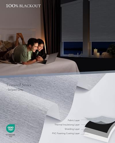 Kerwxerd Motorized Blinds with Remote, Automatic Blinds for Indoor Windows - view 5