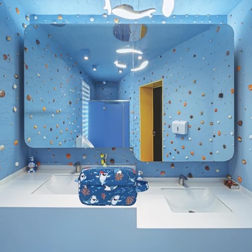 Travel Toiletry Bag for Kids Cute Swim Bag for Boys Girls Waterproof for Toiletries Accessories Bathroom Stuff - view 7