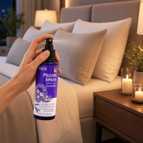 Lavender Pillow Spray for Aromatherapy- Bundle with 2 Lavender Pillow Spray Bottles with Essential Oils Plus Eye Mask | Essential Oil Sleep Time Bedding Mists - view 4