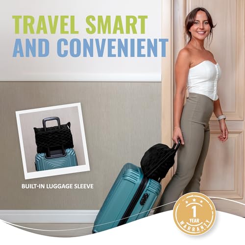 Packable Travel Blanket for Airplane, Car - Compact Office Blanket - Portable Pillow for Adults, Kids with Case, Luggage Sleeve, Backpack Clip - view 4
