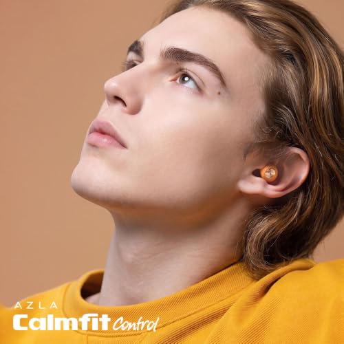 Calmfit Control Ear Plugs, Adjustable Fit & Noise Reduction (Purple Blue, SML Set) - view 3