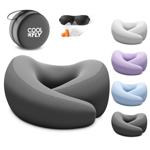 Cool Fly Airplane Travel Pillow Set. Fashion Chic Memory Foam Neck Pillow - view 3